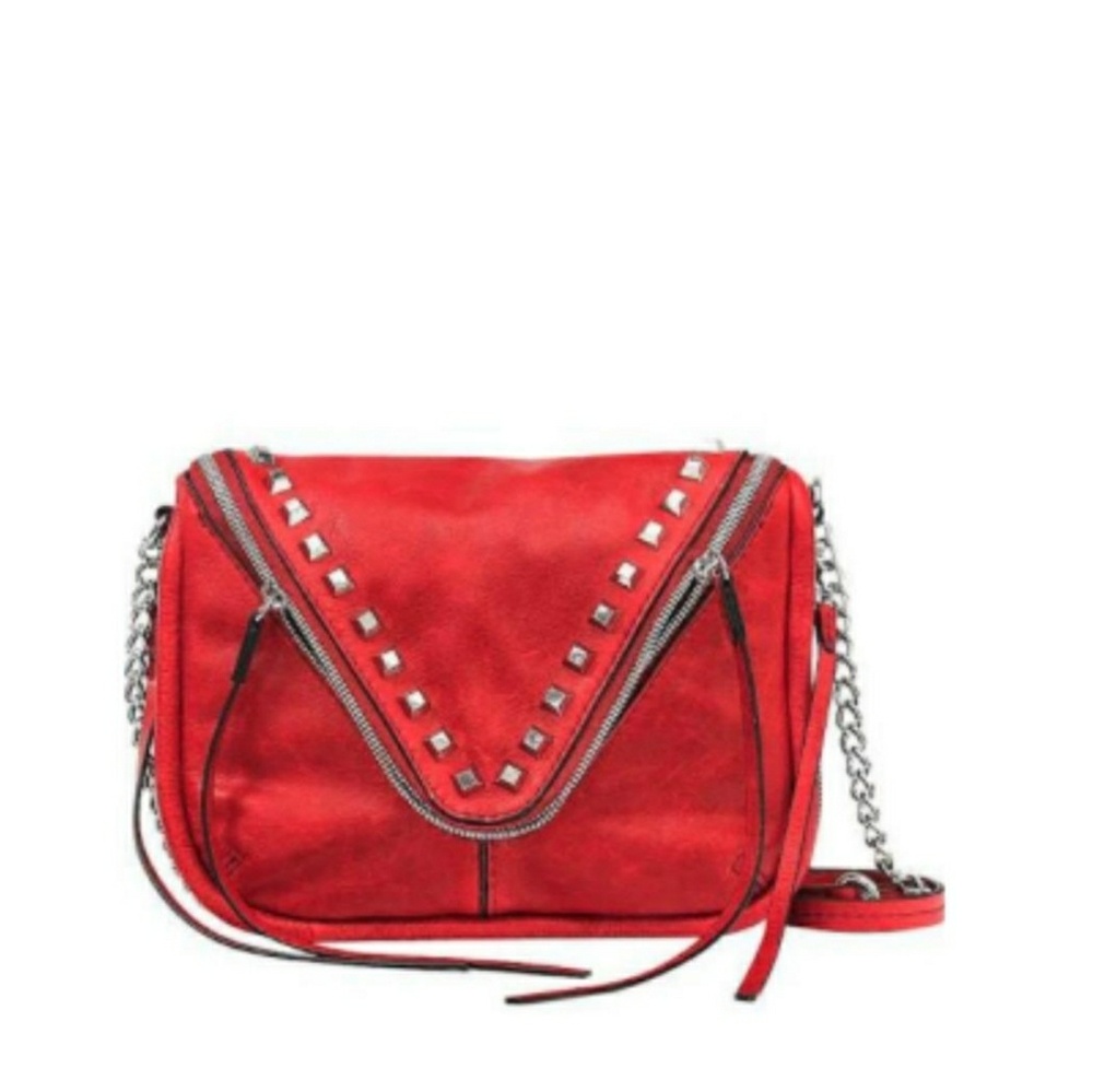 She + lo red leather Crossbody